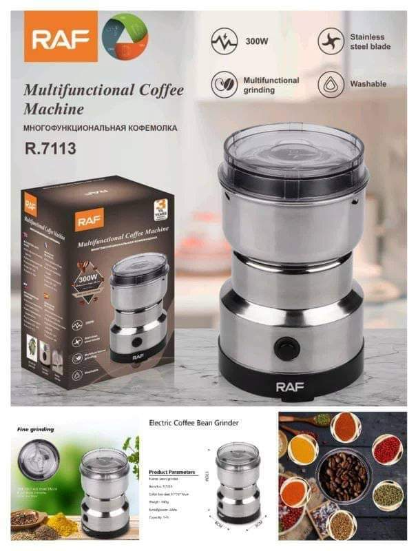 RAF R-7113 4 Blades Electric Coffee and Spices - Masala Grinder Heavy Duty Home Use Mini Coffee Machine