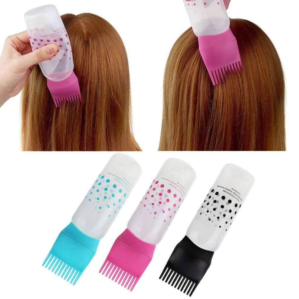 Silicon Hair Oiling Comb Bottle Oil Comb Hair Tools Hair Dye Applicator