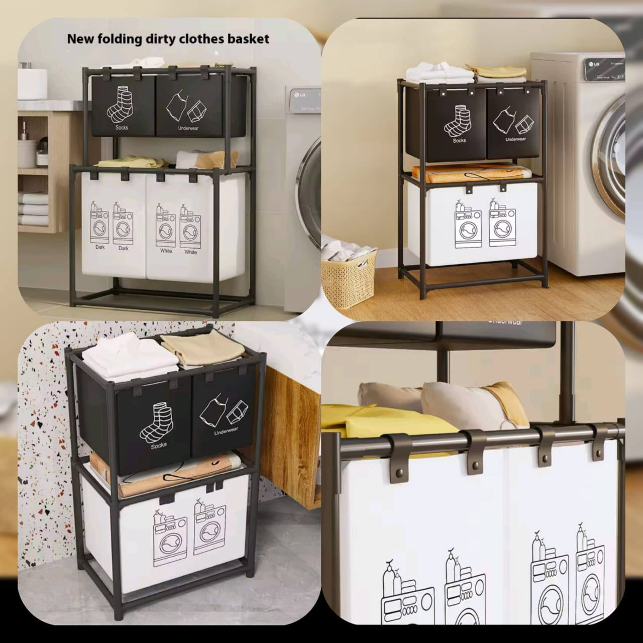 Folding Laundry basket Dirty Clothes Storage