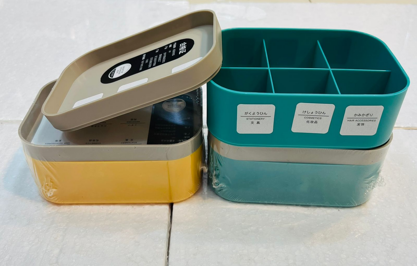 Cosmetic 6 Compartments Storage Box Plastic Desktop Miscellaneous Storage Box Large Capacity Good Storage Jewelry Mask Organizing Storage Box Black and Friday Deals