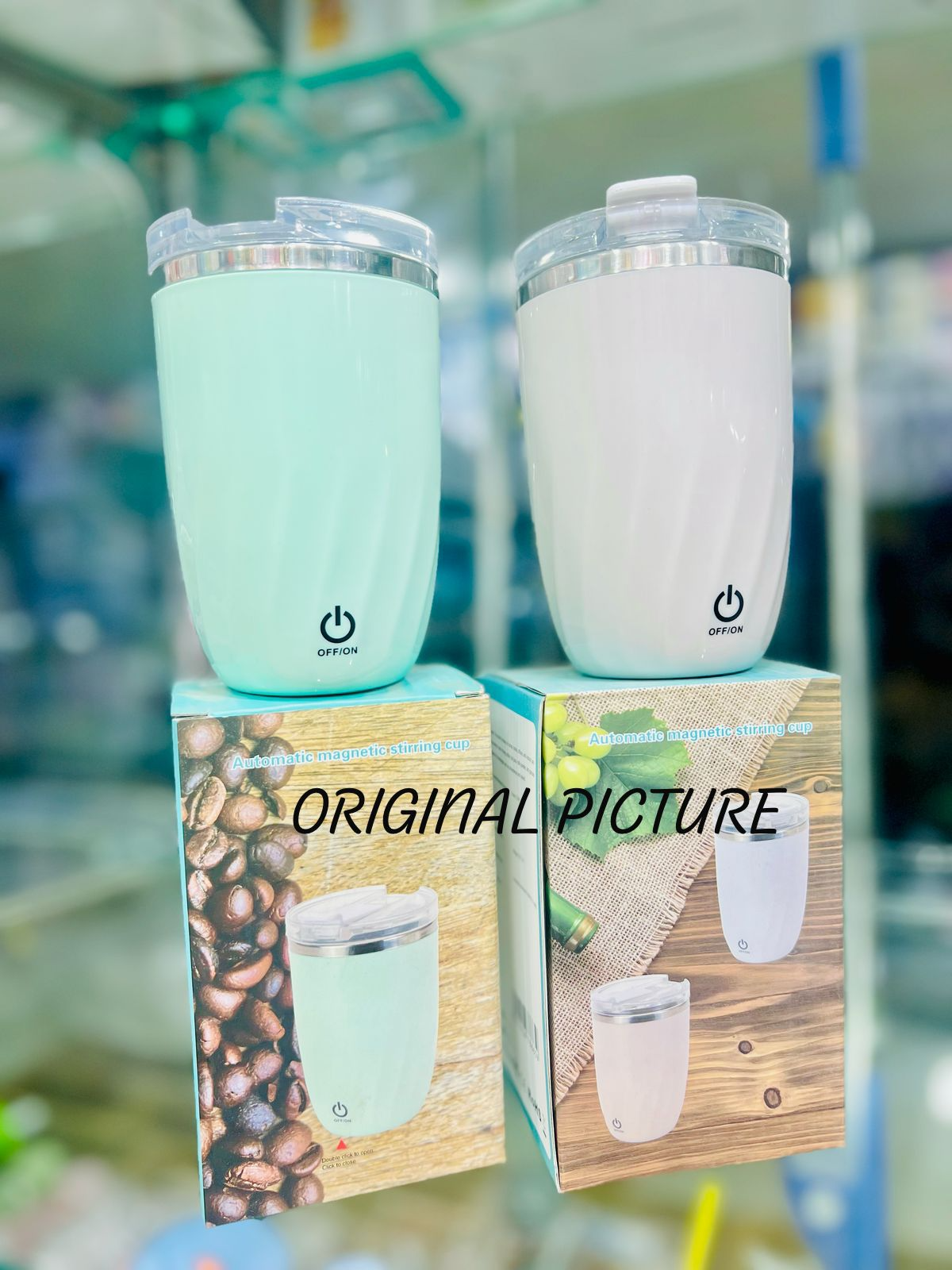 Automatic Self Stirring Magnetic Mug Touch Control whey protein shaker Thermos Stainless Steel Cocktail Coffee Mixing Cup 350ml