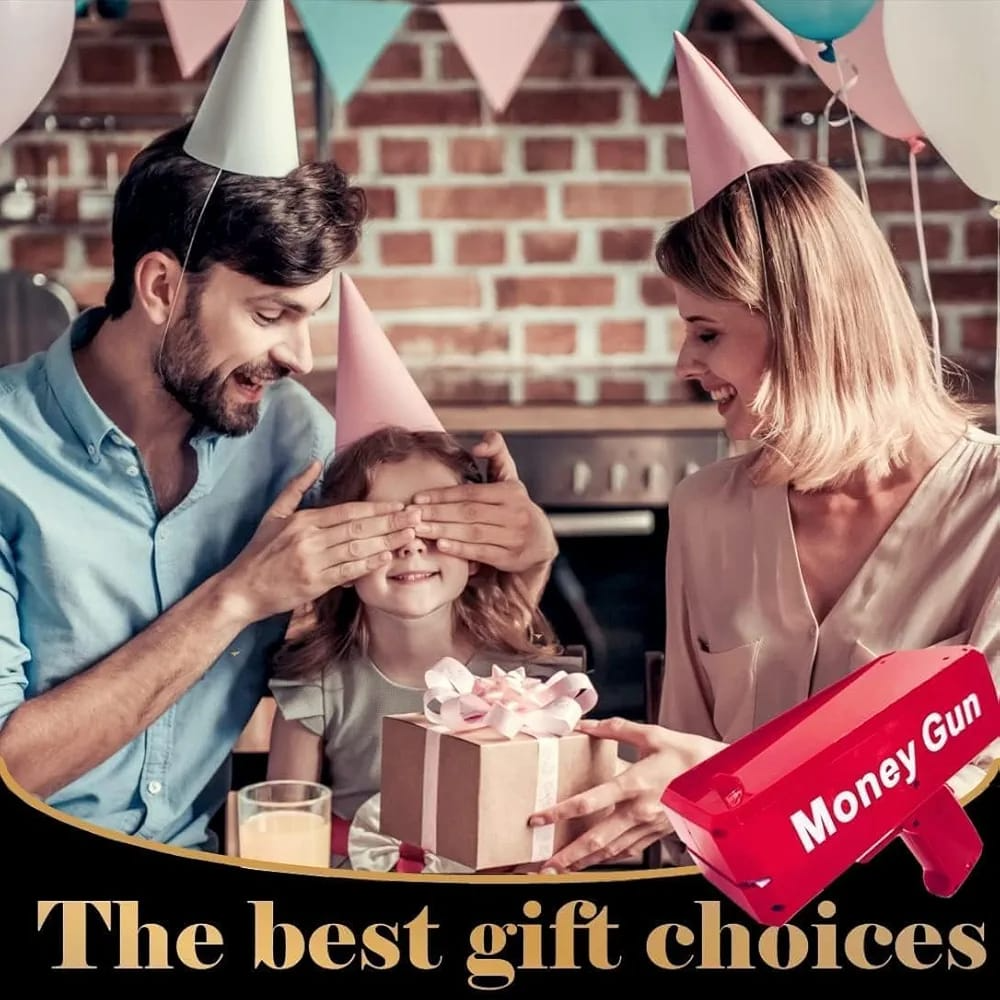 Rain Money Gun Cash Cannon Money Gun - Super Money Spray Toy Gun - Make It Rain Money Gadget