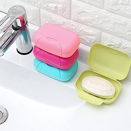 Portable Travel Soap Box sealed Waterproof Soap Holder (Random Colors)
