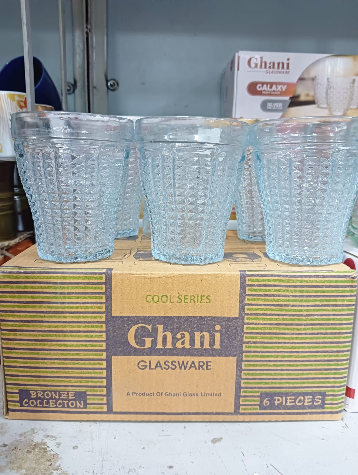 Multiple Design High Quality Set Of 6pcs Transparent Glass -Drinking Glass