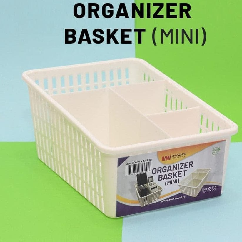 Plastic Basket for Kitchen- Cabinet Organizer - Mini Size.