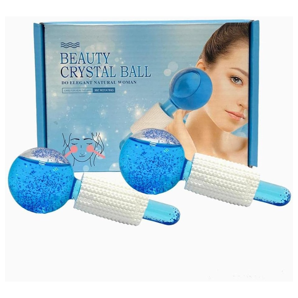 Beauty Crystal Ball Facial Cooling Ice Globes Water Wave For Face and Eye massage