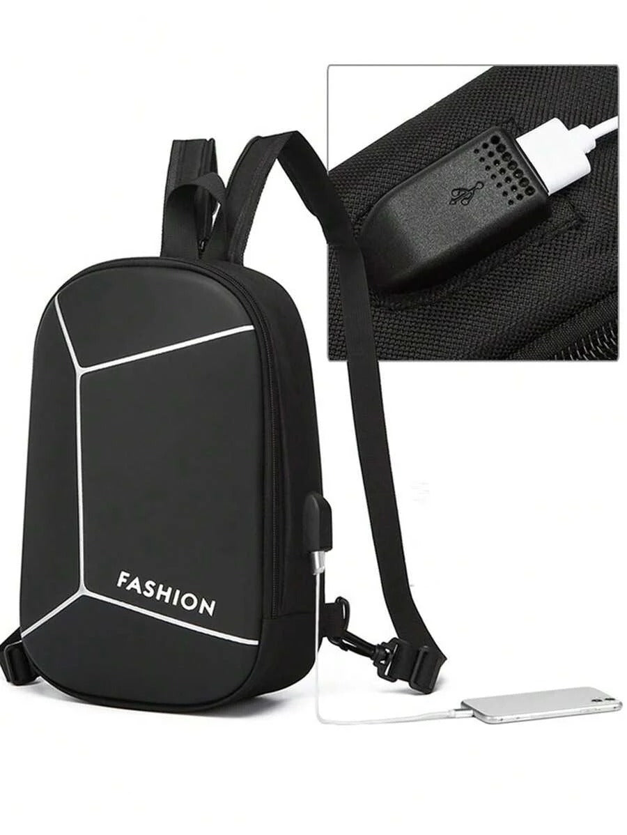 Multi-Function Crossbody & Backpack  | Waterproof, Anti-Theft Lock, USB Charging Port, Large Capacity Travel & Daily Bag