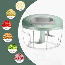 【FUN LIVE】 Multi-Function Manual Mincer Vegetable Meat Grinder Chopper Tool│Stainless Steel Blade Food Chopper