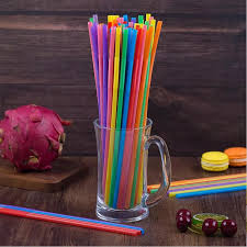40 Pcs Drinking Straw For Kids , Birthday Party Flexible Straws - Multicolor