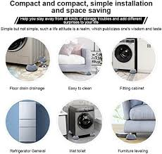 Shock Pad 4 Pcs Noise Cancelling Washing Machine Support, Washer And Dryer Anti-vibration Pads, Slip Anti Vibration And Noise Reducing Rubber Washing Machine Feet Pads - KA