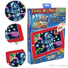 Magic Pad Drawing Board-Kids Educational and Fun Toy High Quality LED writing board for kids Digital Writing board