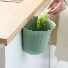 Wall-mounted trash can for kitchen, bathroom cabinet door, hanging closet,door, lace paper basket, high-value household storage