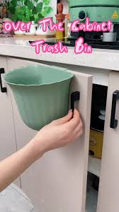 Wall-mounted trash can for kitchen, bathroom cabinet door, hanging closet,door, lace paper basket, high-value household storage