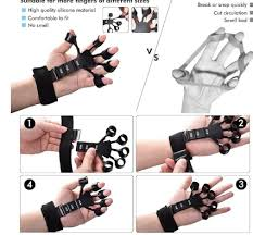 New Finger Gripper for Veins, 3 Gears Adjustable Silicone Finger Exercise Equipment For Finger Grip & Exercise, Finger Stretcher Trainer Stress Relief Improve Finger Dexterity