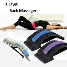 NEW Chiropractic Magic Back Stretcher Lower Lumbar Massage Support Spine Pain Relief Back Massage Posture Corrector Lumbar Support Device Muscle Pain Relief Lower Back Massager and Upper Back Pain Relief Relax Spine Pain Relief
