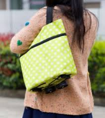 Portable Shopping Trolley Bag Foldable Pull Cart