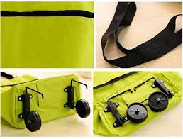 Portable Shopping Trolley Bag Foldable Pull Cart