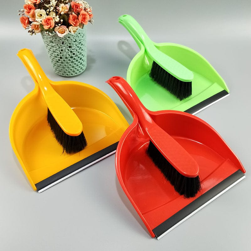 Sunshine Eco-Friendly Mini Cleaning Brush Set Short Handle TPR Broom Dustpan for Sofa Bed Keyboard Kitchen Desktop Pet Cleaning