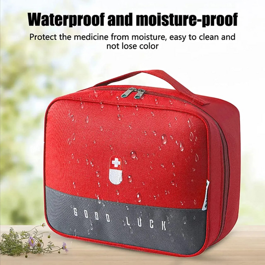 Portable Medicine Storage Bag, Large Travel Pharmacy and First Aid Bag for Home and Travel multi pockets medicines organizer box pills storage pouch