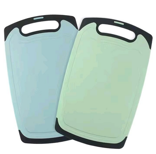 Cutting Boards for Kitchen, Plastic Chopping Board. Non-Slip Feet and Deep Drip Juice Groove, Easy Grip Handle, BPA Free, Non-Porous, Dishwasher Safe