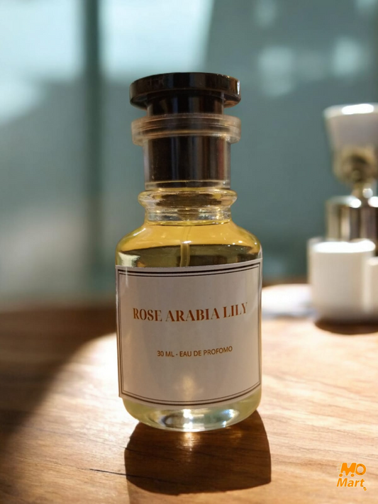 Rose Arabia Lily Perfume  * Qty 30ml * Lasting 8 to 10 Hours * Best Fragrance  * Premium Quality Bottle