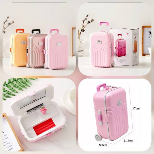Trolley Travel Bag Music Jewelry Box