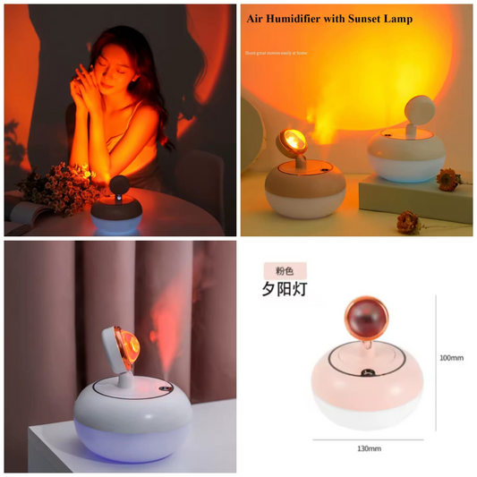 2 in 1 Sunset Lamp with Air Humidifier