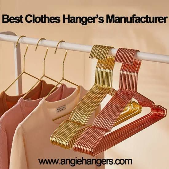 10pcs Gold Stainless Steel Coat Hangers, Metal Clothes Hangers for Adults.and Kids, Non-Slip Closet Organizer Shelf