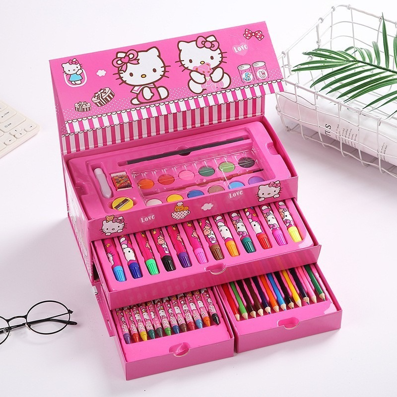 Art Box - Coloring Kit For Girls 54Pcs Pack
