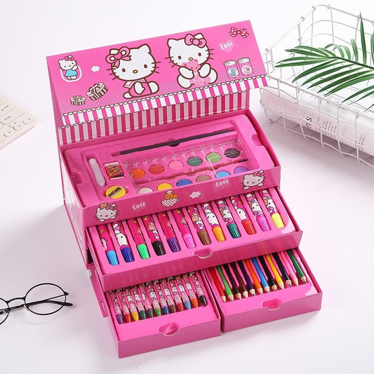 Art Box - Coloring Kit For Girls 54Pcs Pack