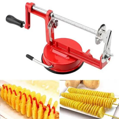 Stainless Steel Potato Slicer French Fry Cutter Machine Fruit Machine Potato Spiral Cutter Kitchen Tool