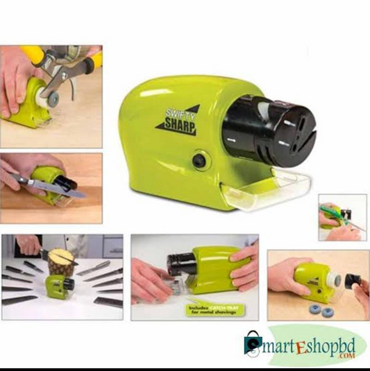 Swift Sharp - Knife Sharp Electric Cordless Wireless Motorized Electric Sharpener Kitchen Tool