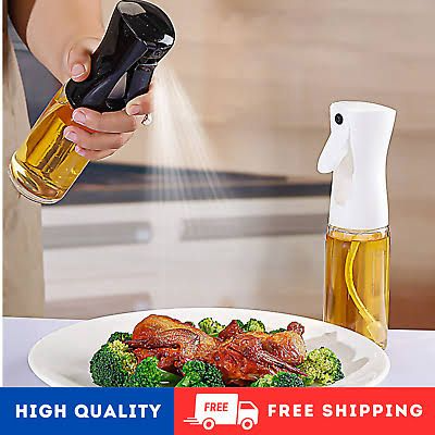 Spray Oil Bottle I 200ML/300ML Olive Oil Sprayer Bottle Kitchen High-Pressure Sprayer Bottle Leak-Proof BBQ Air Fryer Sprayer Oil Camping Cookware Tool |Kitchen Glass Oil Spray Dispenser |Oil Sprayer Soy Sauce Vinegar Cruet Vinegar Dispenser Bottle