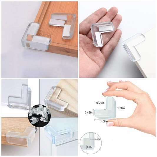 4pcs Baby Silicone Table Corner Protector, Furniture Edge Corner Protector, Anti Collision Guards Silicone Table Corner Edge Protector Covers