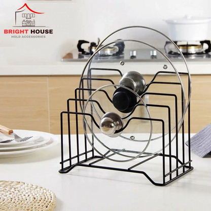 Metal Pot lid holder / high quality kitchen lid cover holder / easy cooking utensil / kitchen organizer