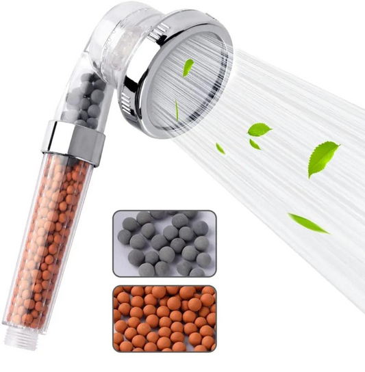 WAQS High Pressure Shower Head with Filtration System, 360 Degrees Rotating Water Saving Filtered Shower Head Handheld for Spa Experience and Dry Skin & Hair Therapy