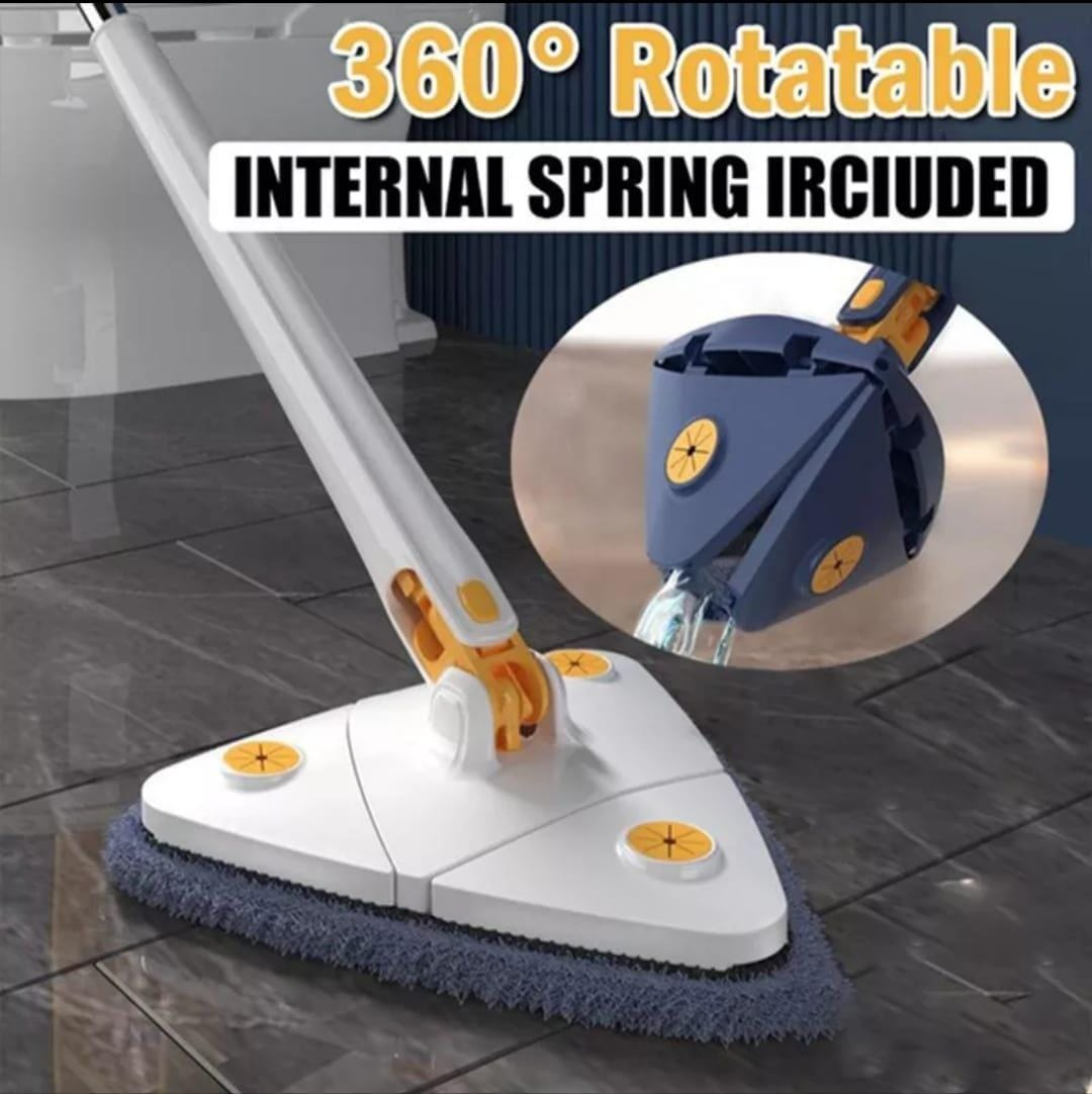 Triangle Twister Mop 360° Rotating Mop Triangular mop head easy cleaning Automatically twisting water