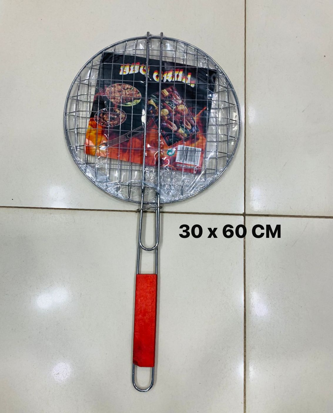 Barbeque Fish Grill With Wooden Handle