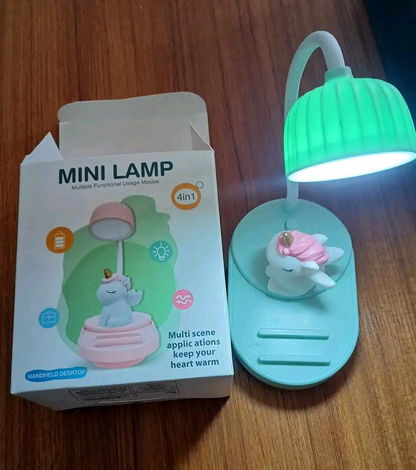 Desk Table unicorn Lamp, Eye Protection Reading Lamp USB Charging Sleeping Night Light LED Table Lamp for Kids Gift