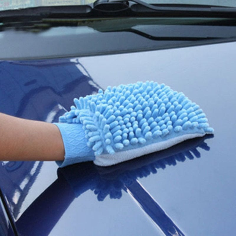 Microfiber Car Window Washing Cleaning Cloth Towel Gloves (Pack of 2)