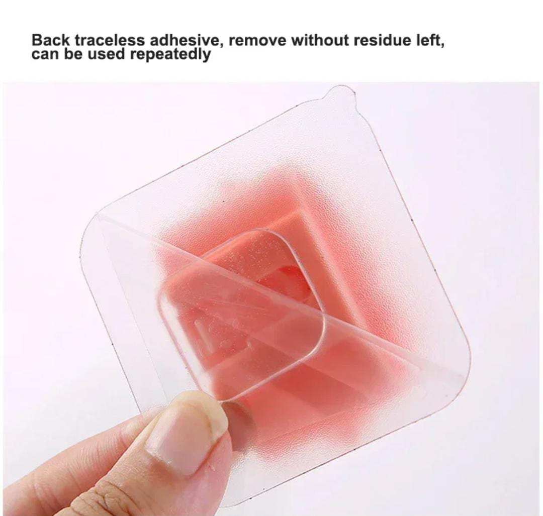 NAIL FREE HOOKS Self Adhesive Strong Hook Hanger Transparent Wall Hook Door Wall Hanger Hook Picture Hanger Wall Screw Sticker