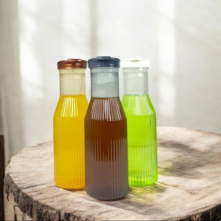 1PC Plastic Linear Water Bottle 1.7ltr Random Colours