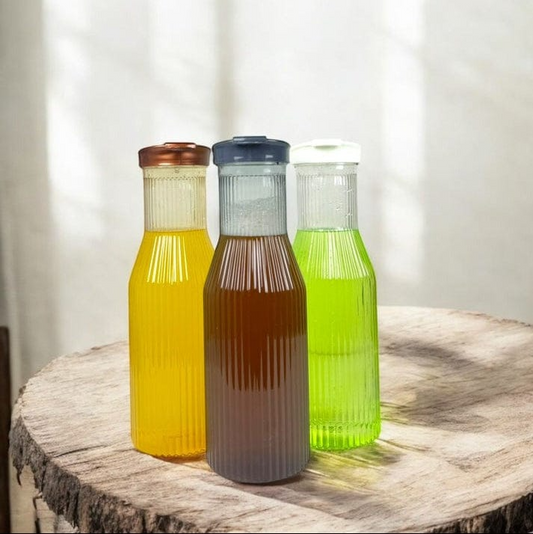 1PC Plastic Linear Water Bottle 1.7ltr Random Colours