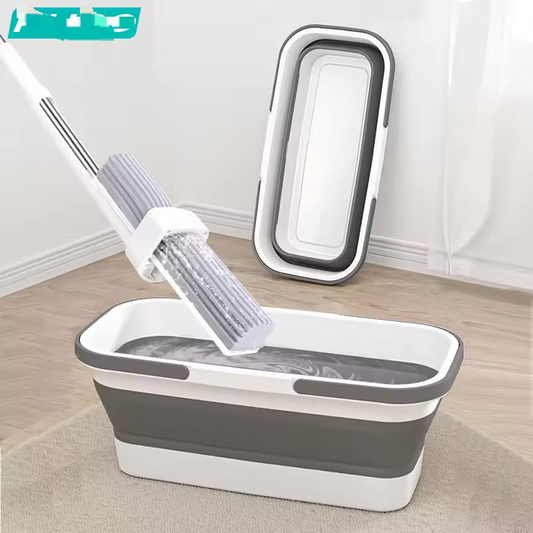 Self-Wringing Sponge Mops for Floor Cleaning, Self-Washing Roller Sponge Mop Cleaning Mops, Self-Squeeze Sponge Mops Hands-Free Floor Mops for Kitchen Bathroom