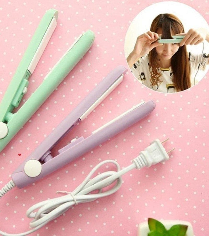 High Quality Mini Hair Straightener - Multicolor Mini Professional Hair Straightener Hairdressing Travel Iron Portable Small Hair Straightener Machine, Electronic Hair Crimper Flat Iron