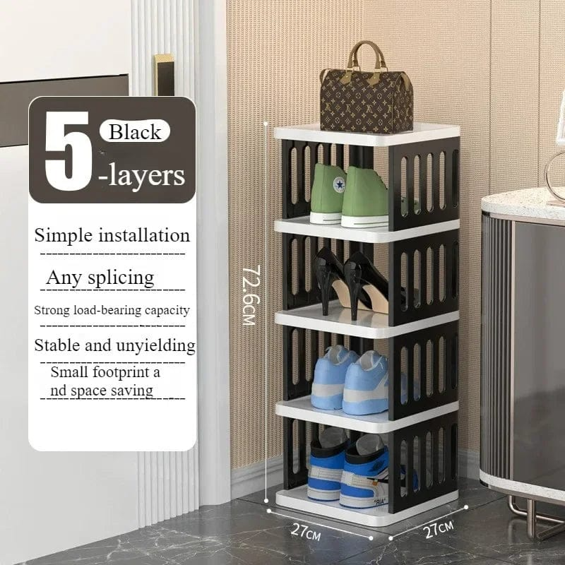 Multi-Functional Rack Versatile Stackable Organizer for Shoes, Kitchen rack, Bedroom corner racks 2,3,4,5 layer shoe rack multifunctional book rack accessories Rack