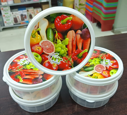 Fresh 5pcs Storage Box - Fresh Bowl set 5 pieces - Microwave Safe BPA Free Plastic Bowl - 5 Pcs Set - 5pcs Food Containers - Fresh Keeping Bowl Set