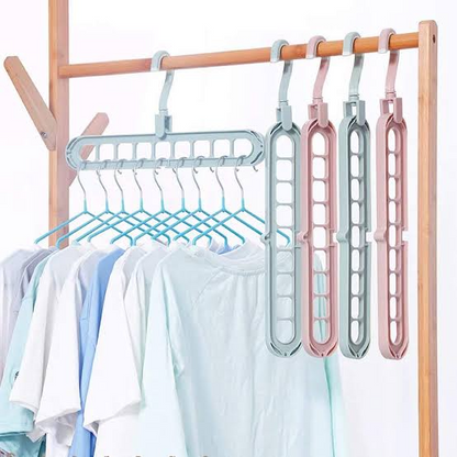 Multi Functional Clothes Hanger Holder Portable Anti-Slip Storage Rack Space Saving Hook for Garment Drying