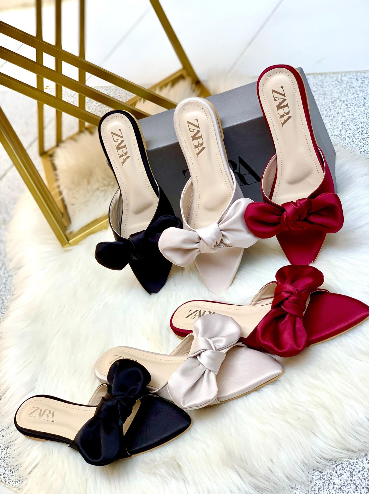ZARA Bow flat slipers