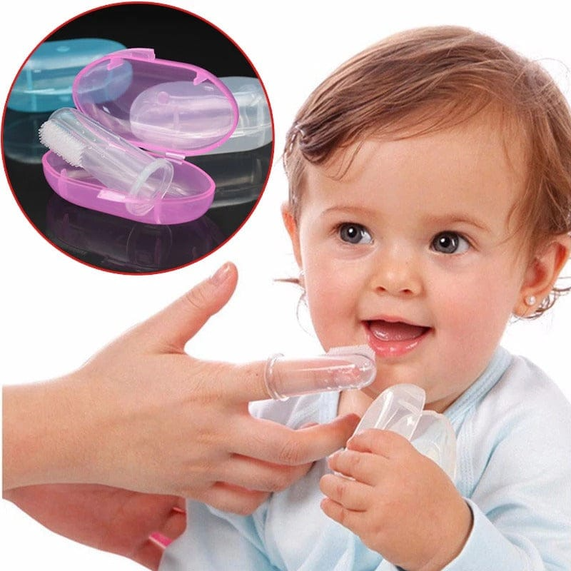 Baby Finger Toothbrush-- Silicon Toothbrush. Soft Rubber Tooth Massager Brush Silicone Finger Toothbrush For Kids Baby Infant